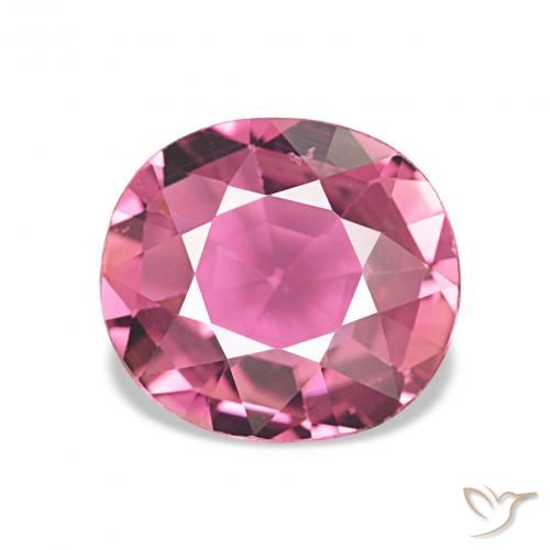 1.91ct وردى متوسط تورمالين, بيضوي, قليلا جدا