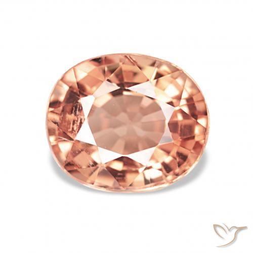 1.82ct برتقالى متوسط تورمالين, بيضوي, قليلا جدا