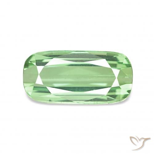 2.21ct اخضر فاتح تورمالين, وسادة, قليلا جدا