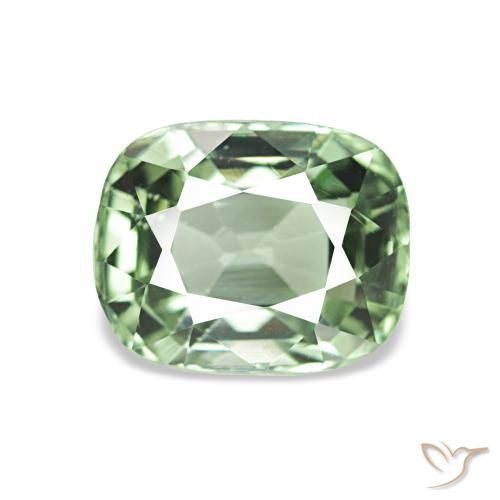1.80ct أخضر دافئ تورمالين, وسادة, قليلا جدا