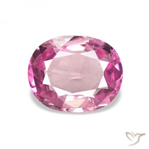 1.12ct وردى كثيف تورمالين أحجار كريمة, بيضوي, VVS