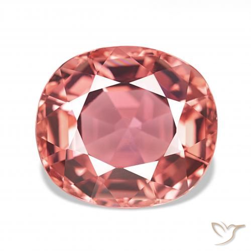 6.31ct وردى داكن تورمالين, وسادة, VVS