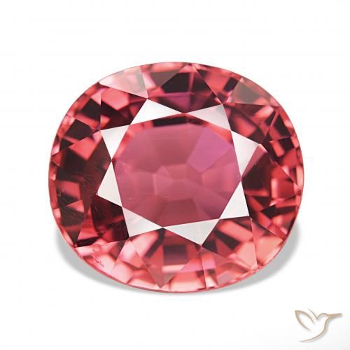 7.63ct وردى فاقع غامق تورمالين, بيضوي, IF