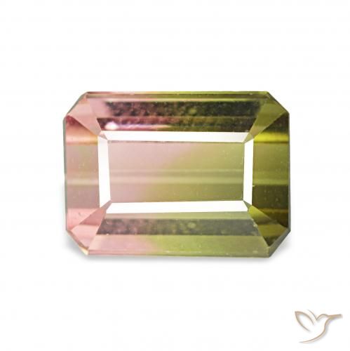 1.63ct بطيخى تورمالين, قص الزمرد, VVS-VS