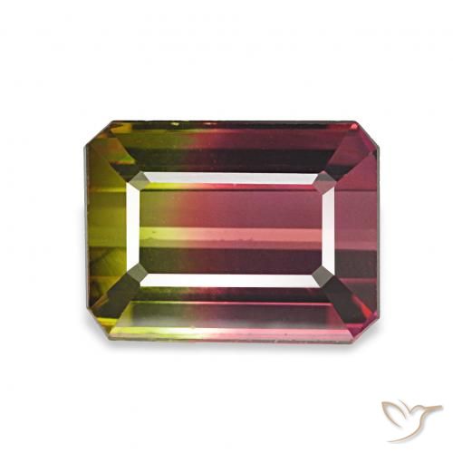 1.87ct بطيخى تورمالين, قص الزمرد, VVS