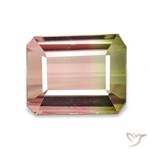 2.77ct بطيخى تورمالين, قص الزمرد, VVS