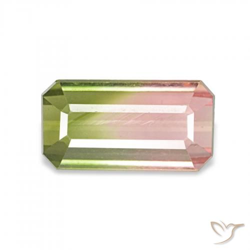 1.48ct بطيخى تورمالين, قص الزمرد, VVS