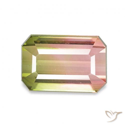 1.73ct بطيخى تورمالين, قص الزمرد, VVS