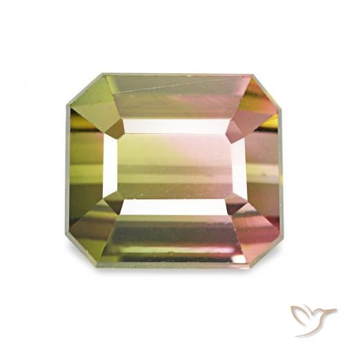2.20ct بطيخى تورمالين, قص الزمرد, VVS