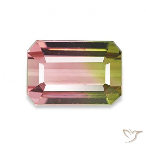 1.76ct بطيخى تورمالين, قص الزمرد, VVS