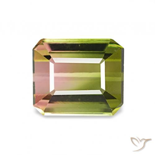 1.26ct بطيخى تورمالين, قص الزمرد, VVS