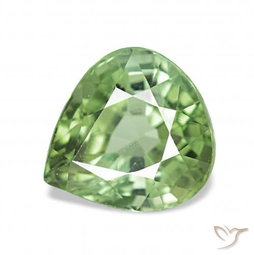 1.82ct أخضر دافئ تورمالين, شكل الكمثرى, VVS-VS