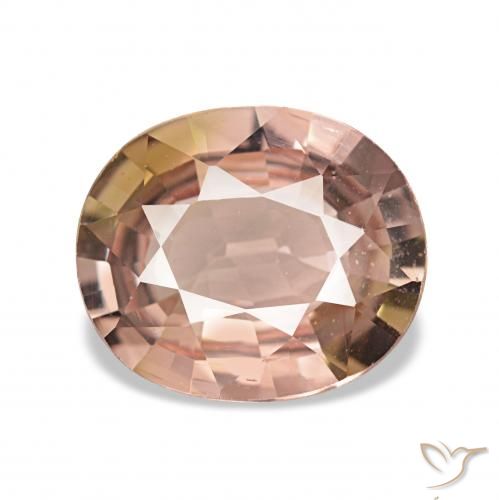 تورمالين أحمر الدعسوقة طبيعي، بيضوي، 1.63 قيراط، VVS-VS