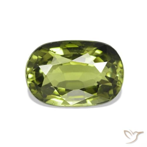 1.49ct أخضر دافئ تورمالين, وسادة, VVS-VS