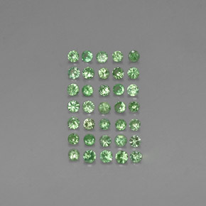 أحجار عقيق تسافوريت أخصر كروم طبيعية، قصة دائرى، VVS-VS، وزنها  قيراط