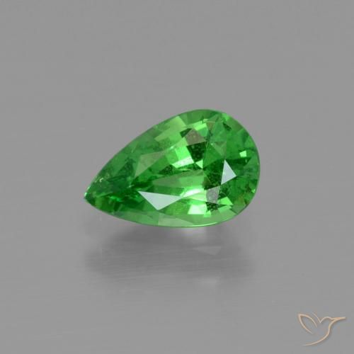 1.07ct طبيعي اخضر زاهى عقيق تسافوريت, شكل الكمثرى, قليلا جدا