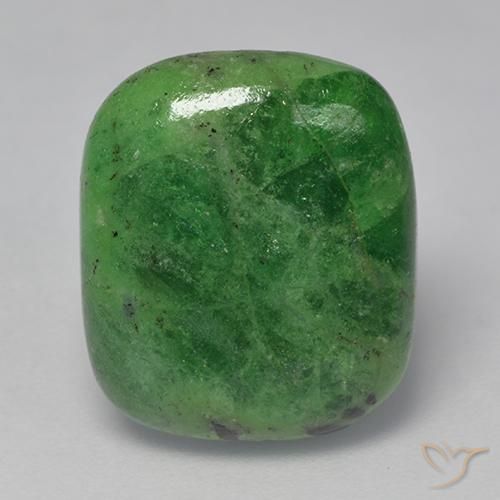 8.75ct طبيعي أخصر كروم عقيق تسافوريت, وسادة, نصف شفاف