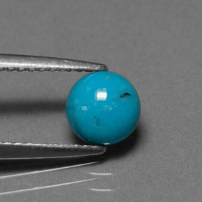 فيروزي أزرق طبيعي، قصة دائرى، 0.78 قيراط، غير شفاف
