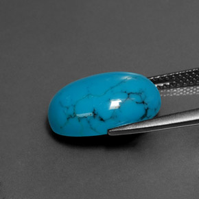 فيروزي أزرق طبيعي، قصة بيضاوى، 4.15 قيراط، غير شفاف