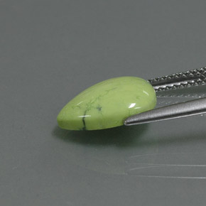 فيروزي أخضر أصفر طبيعي، شكل الكمثرى، 2.47 قيراط، غير شفاف