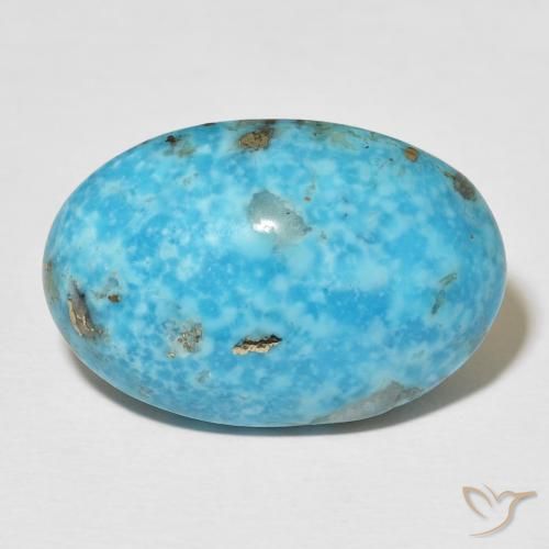 24.84ct طبيعي ازرق مخضر فيروز, بيضوي, غير شفاف