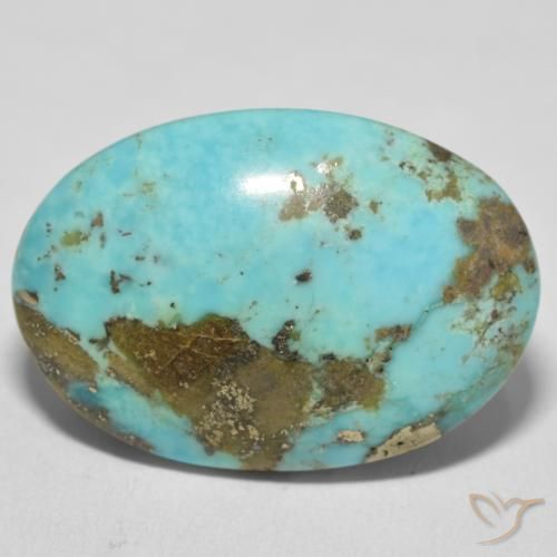 36.87ct طبيعي أخضر رغوة البحر فيروزي, بيضوي, غير شفاف