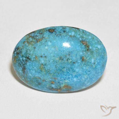 40.86ct طبيعي أزرق مخضر متوسط فيروز, بيضوي, غير شفاف