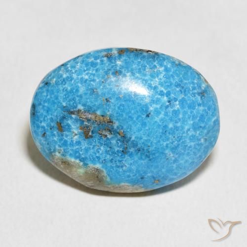 20.57ct طبيعي ازرق مخضر فيروز, بيضوي, غير شفاف