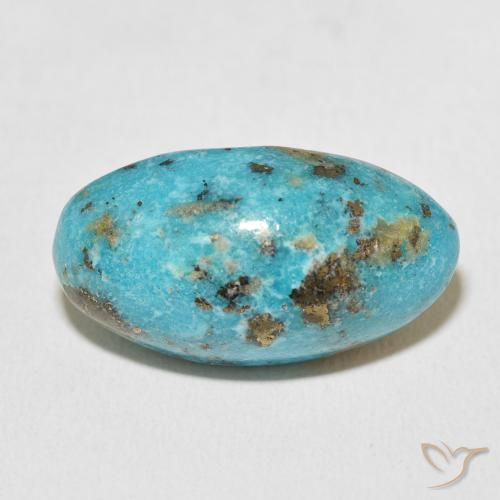 19.16ct طبيعي أزرق مخضر متوسط فيروزي, بيضوي, غير شفاف