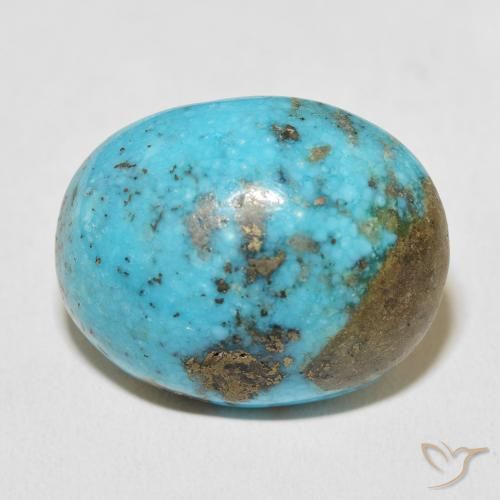 45.72ct طبيعي ازرق مخضر فيروز, بيضوي, غير شفاف