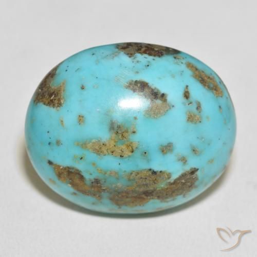 62.74ct طبيعي أزرق مخضر متوسط فيروز, بيضوي, غير شفاف
