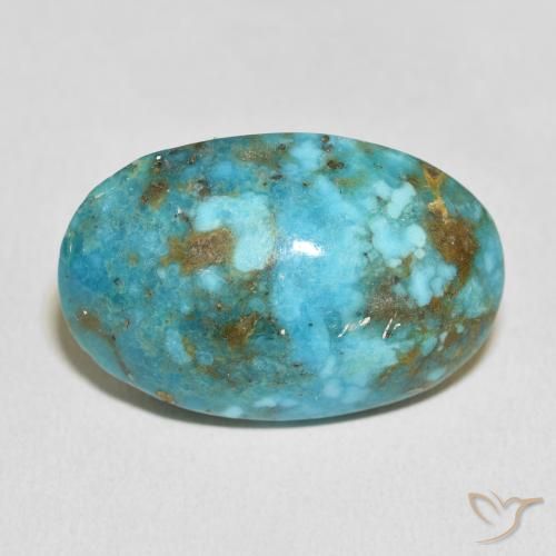 36.21ct طبيعي ازرق مخضر فيروز, بيضوي, غير شفاف