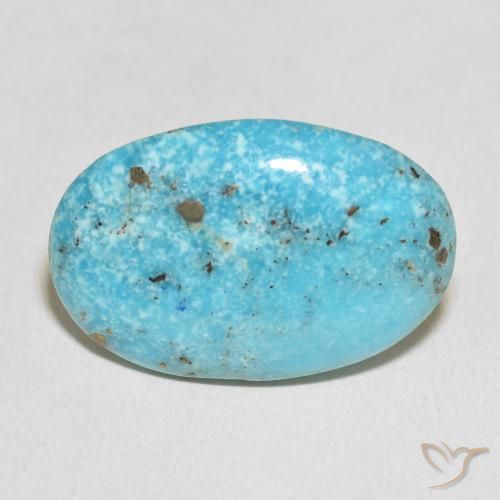 27.38ct طبيعي ازرق مخضر فيروز, بيضوي, غير شفاف