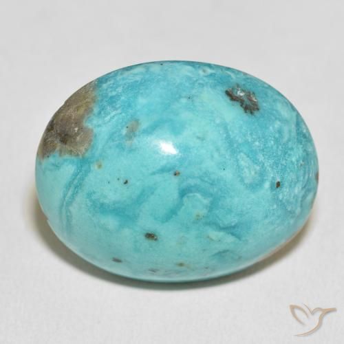 54.14ct طبيعي أخضر مزرق متوسط فيروزي, بيضوي, غير شفاف