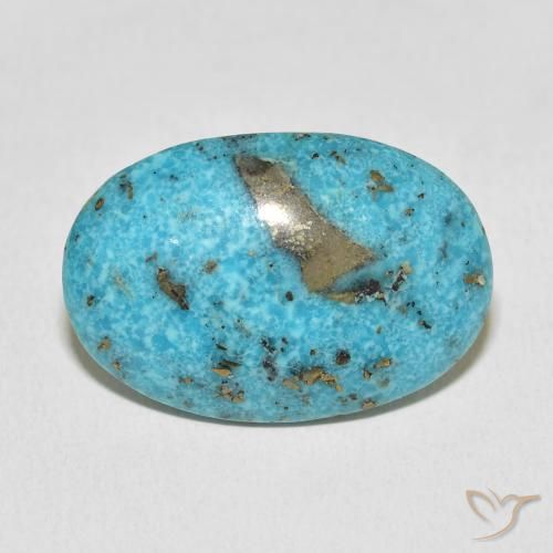 23.63ct طبيعي ازرق مخضر فيروز, بيضوي, غير شفاف