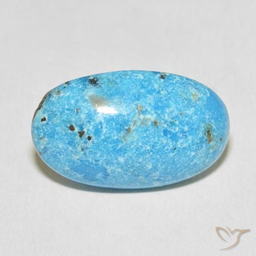 17.65ct طبيعي شرشيرى فيروزي, بيضوي, غير شفاف