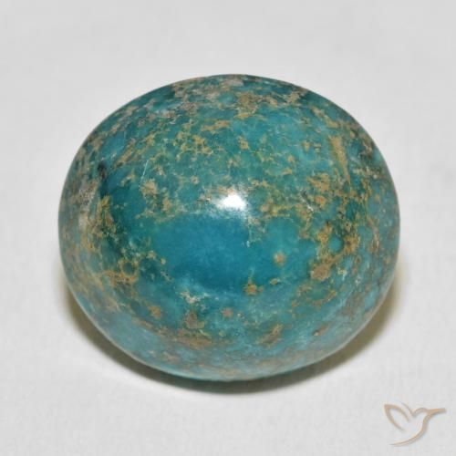 34.47ct طبيعي أخضر مزرق متوسط فيروزي, بيضوي, غير شفاف