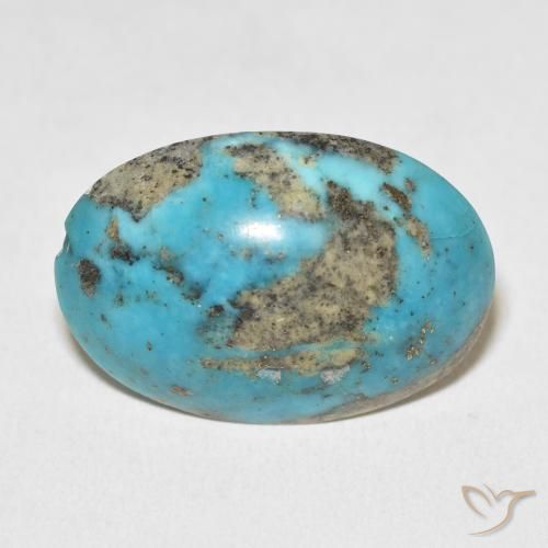 27.39ct طبيعي أزرق أخضر فيروزي, بيضوي, غير شفاف