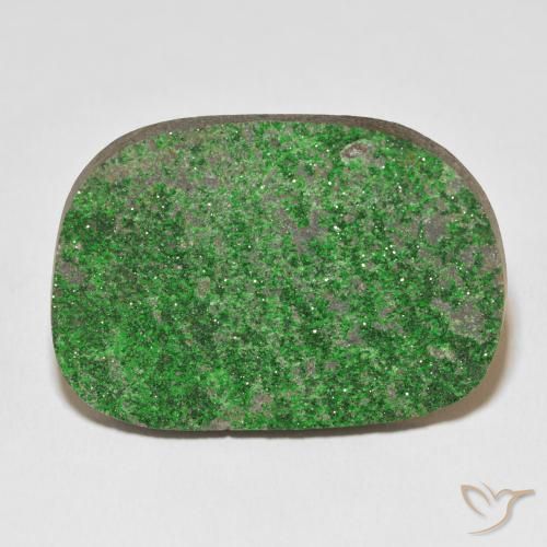 55.46ct طبيعي أخضر كثيف عقيق يوفاروفيت دروسى, فانسى, غير شفاف