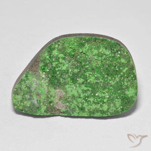 59.54ct طبيعي ليمون اخضر عقيق يوفاروفيت دروسى, فانسى, غير شفاف