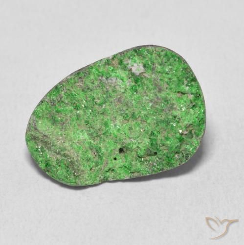 10.99ct طبيعي أخضر عقيق يوفاروفيت دروسى, فانسى, غير شفاف