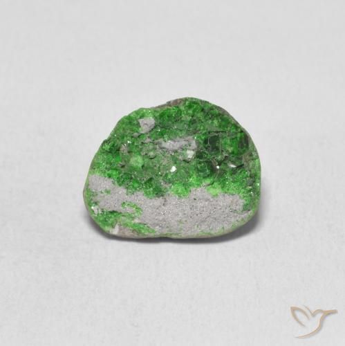 5.25ct طبيعي أخضر متوسط عقيق يوفاروفيت دروسى, فانسى, غير شفاف
