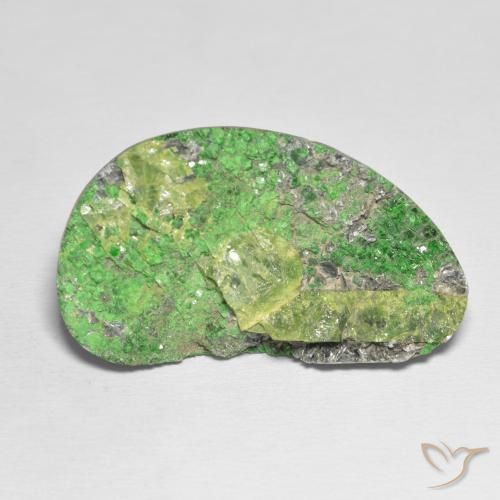 45.70ct طبيعي ليمون اخضر عقيق يوفاروفيت دروسى, فانسى, غير شفاف