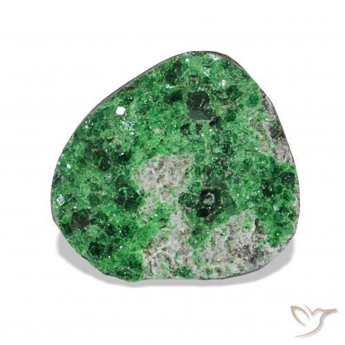 6.25ct Deep Earthy Green عقيق يوفاروفيت دروسى, فانسى, غير شفاف