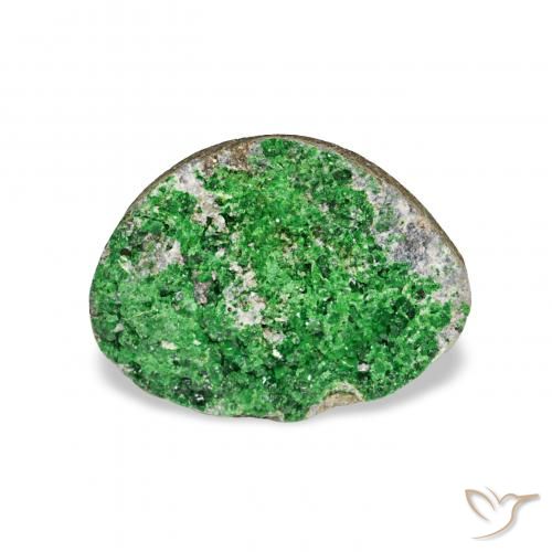 3.67ct أخضر غامق عقيق يوفاروفيت دروسى, فانسى, غير شفاف