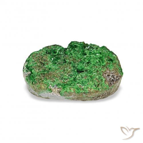 عقيق يوفاروفيت دروسى Deep Earthy Green طبيعي، فانسى، 4.97 قيراط، غير شفاف