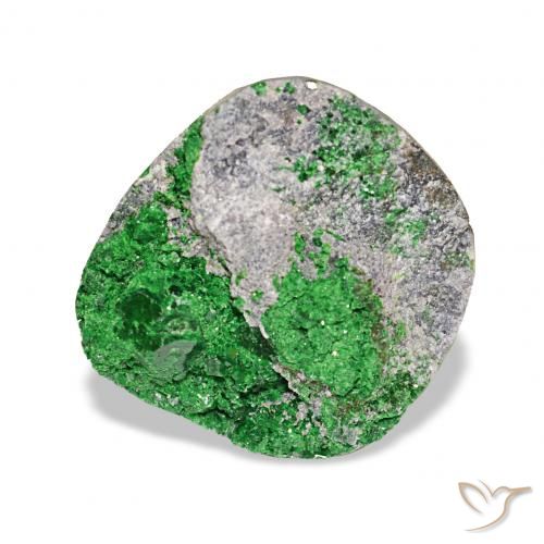 10.13ct Deep Earthy Green عقيق يوفاروفيت دروسى, فانسى, غير شفاف