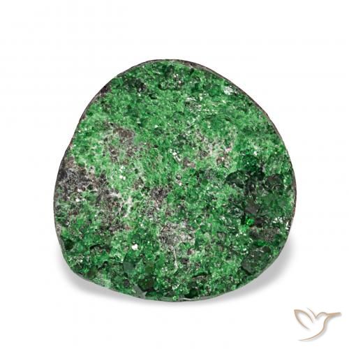 5.47ct أخضر عقيق يوفاروفيت دروسى, فانسى, غير شفاف