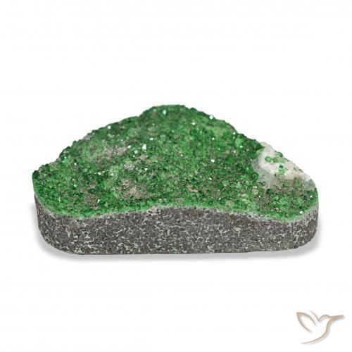 عقيق يوفاروفيت دروسى Deep Earthy Green طبيعي، فانسى، 19.53 قيراط، غير شفاف