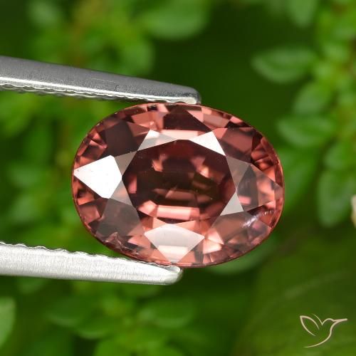 2.89ct طبيعي أحمر غامق زركون, بيضوي, VVS